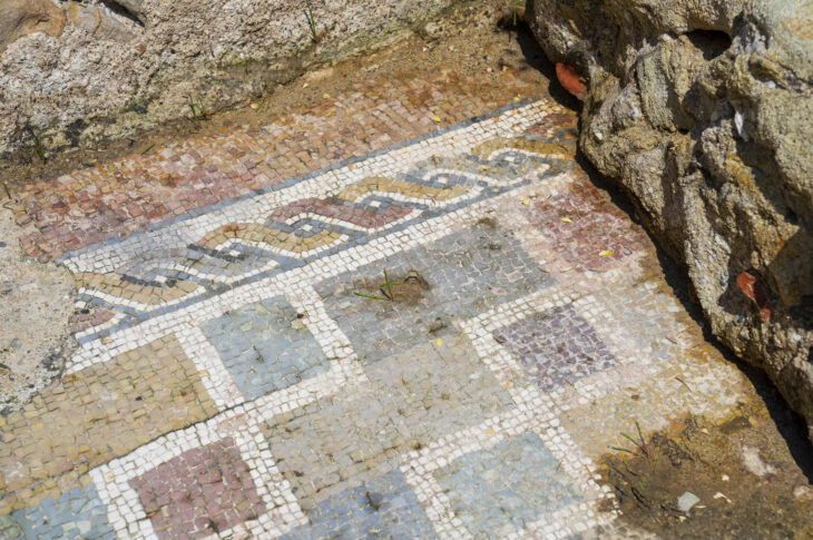 Mosaico, Villa Romana della Linguella, Comune di Portoferraio